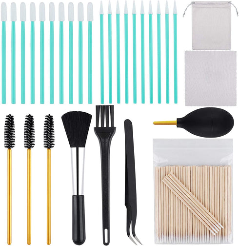 ADXCO 129 Pieces Cell Phone Cleaning Kit Camera Cleaning Kits USB Charging Port and Headphone Port Brush Set Compatible with Phone, iOS Android, Cell Phone, Electronics Cleaner