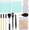 ADXCO 129 Pieces Cell Phone Cleaning Kit Camera Cleaning Kits USB Charging Port and Headphone Port Brush Set Compatible with Phone, iOS Android, Cell Phone, Electronics Cleaner