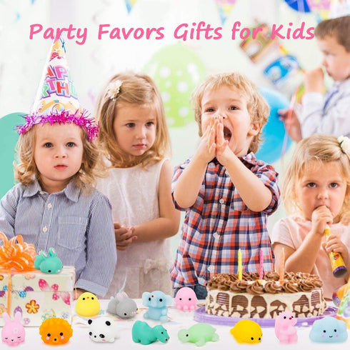 YIHONG 72 Pcs Kawaii Squishies, Mochi Squishy Toys for Kids Party Favors, Mini Stress Relief Toys for Christmas Party Favors, Classroom Prizes, Birthday Gift, Goodie Bag Stuffers