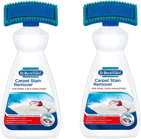 Dr. Beckmann 2 X Carpet Stain Remover with Cleaning applicator/Brush -650ml
