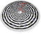 FREEHOTU Halloween Spiders Black and White Striped Christmas Tree Skirt 48" Gorgeous Edge Tassel Lace for Xmas Ornaments Decoration