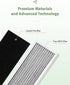 Future Way Upgraded 2 HEPA + 8 Carbon Filter Set Compatible with Hamilton Beach 04383, 04384, 04385 Air Purifier, Part# 990051000
