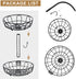 2 Tier Fruit Basket for Kitchen Countertop Detachable Metal Wire Fruits Vegetable Storage Bowl Tiered Stand Holder with Banana Hanger for Dining Table Organizer
