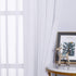 NICETOWN White Sheer Curtains for Bedroom Windows 84" Length with Width 37" Per Panel, Grommet Casual Voile Sheer with Light Filter Window Treatments for Nursery/Apartment/Living Room, Set of 2