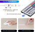 RGB Led Strip Lights 65.6ft with Remote, Sunity Led Lights Strip 20m with 44-Key Remote | 2.5m Power Cord | 600 SMD5050 LEDs for Bedroom/Kitchen/House DIY Decoration