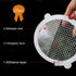 Disposable Hair Catcher for Shower Drain , 25 Pack, 3 1/2 Inch Mesh Shower Drain Covers, Stick on Bathroom Hair Catchers Drain Protector