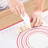 Silicone Pastry Mat with Measurements, Large and Thick Baking Mat, Non-Slip, Free of BPA, Fondant and Cake Rolling Mat, Kitchen Countertop Mat, Oven Liner Pie Crust Mat, Nonstick Dough Mat, 32" x 24"