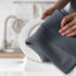 100% Cotto n Waffle Weave Kitchen Towel Set |18x26Inches Large Tea Hand Dish Towel ,Cloth Napkins/Dish Rags ,Ultra Soft Absorbent Quick Drying Dish Cloths and Drying Dish(Dark Grey +Light Grey)