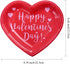 Aneco 50 Pieces Valentine's Day Paper Plates Party Plates Dinnerware Plates Party Supplies for Valentine's Day Party