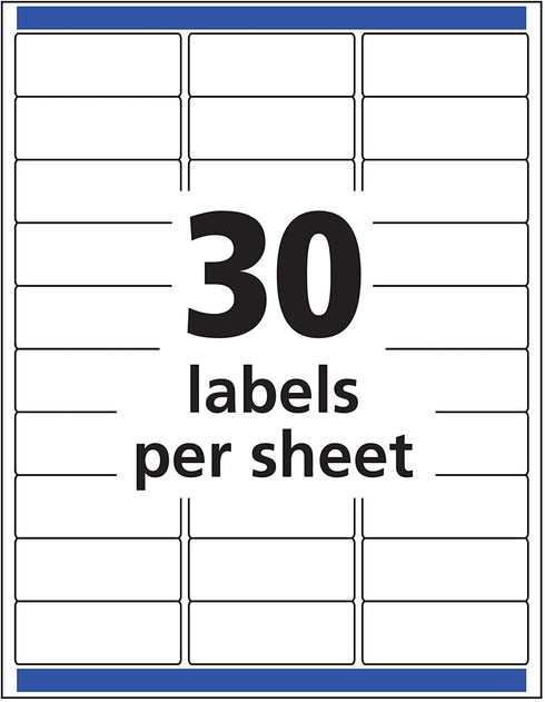 AVERY Matte Frosted Clear Address Labels for Inkjet Printers, 1" x 2-5/8", 300 Labels (18660)