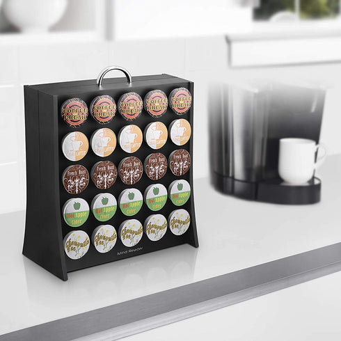 Mind Reader Organizer Coffee Pod Holder, 50 Capacity, Black