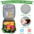 Kasqo Lunch Box Bag for Kids, Insulated Cute Lunch Bag with Shoulder strap Water Bottle Holder Mini Cooler Thermal Meal Tote Kit for Toddler Boys and Girls, Black Dinosaur