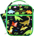 Kasqo Lunch Box Bag for Kids, Insulated Cute Lunch Bag with Shoulder strap Water Bottle Holder Mini Cooler Thermal Meal Tote Kit for Toddler Boys and Girls, Black Dinosaur