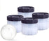 Bella Amazing- Ice Ball Molds, 2.5 Inch Round Ice Cube Molds. This Stackable Slow Melting Ice Sphere Molds are perfect for Whiskey, Scotch, Bourbon, Spirits, or any Drink (4, Black) (4, Clear)