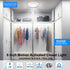 Closet Lights Motion Sensored Indoor Ceiling Mount LED- 10W 5000K Closet Stair Porch Ceiling Pantry Motion Activated Light, 6-7/8 Inch 90CRI 600lm Hardwire to Junction Box, No Battery, Damp Rated ETL