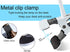 LED Desk Lamp Reading Light, JUANWE Clip on Light, Dimmable Clamp Light with USB Charging Port, 3 Modes & 14 Brightness Levels 5W LED Metal Clip Light, White