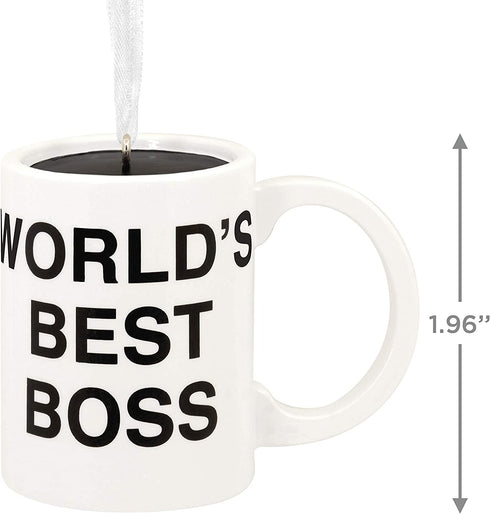 Hallmark Christmas Ornament, The Office World's Best Boss Coffee Mug