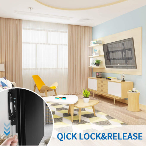 JUSTSTONE Tilting TV Wall Mount Bracket for Most 32-83 Inches LED LCD OLED 4K Curved Plasma Flat Screen TVs,Tilt Mounting with VESA 600x400mm Holds up to 165 LBS, Fits 16",18",24"Studs,Can Be Leveled