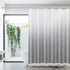 Ombre Shower Curtain with Tassels, Fabric Grey Shower Curtain Set with Hooks, FLYMALL Waterproof Machine Washable Gradient White and Gray Bathroom Curtains 72 x 72 Inch (Ombre Grey)