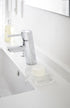 Yamazaki Home Spout Self-Draining Soap Tray-Sink Counter Holder Dish, One Size, Clear