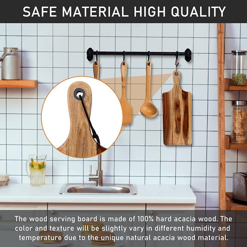 Cheese Board Charcuterie Boards, Premium Acacia Wood Cheese Platter, Serving Tray Charcuttery Meat Plate Pro, Best Gifts For Christmas, Thanksgiving, House Warming, Mothers Day, Wedding Anniversary