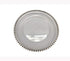 S/6 Transparent Plastic Charger Plates (Gold, 6)