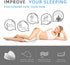 Leg & Knee Foam Support Pillow Side Sleeper Pillow Leg Pillows for Sleeping Soothing Pain Relief for Sciatica, Back, Hips, Knees, Joints & Pregnancy Removable and Washable Cover