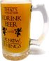 That's What I Do I Drink Beer & I Know Things - Large 16oz Beer Mug - Game of Thrones Inspired - Thick Clear Glass - Perfect Gift