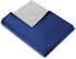 Weighted Idea Minky Fuzzy Duvet Cover for Kids Weighted Blanket 41''x60'' (100% Minky, Grey/Navy Blue)
