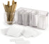 4-Compartment Makeup Organizer and Storage: Transparent Multi-Functional Bathroom Closet Storage with 4 Trays and Clear Lid for Cosmetics, Cotton Balls or Sponges