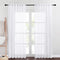 NICETOWN Semi-Sheer Texture Curtain Panels - Privacy Light and Airy Rod Pocket & Back Tab Design Semitransparent Sheer Voile Drapes for Living Room, 55" x 84", 2 Pieces