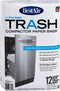 BestAir WMCK1335012-6 Heavy Duty Trash Compactor Bags, 16'' D x 9'' W x 17'' H, Pack of 1 (12 Bags)