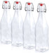 Estilo Glass Swingtop Bottles, 4, Clear