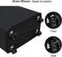 ZERO JET LAG 45L Slim Laundry Hamper on Wheels Rolling Thin Laundry Basket Clothes Basket Tall Dirty Clothes Bin Storage Basket Organizer Sorter Bedroom Bathroom 15—8—22 in (22 Inches,Black)