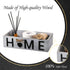 Bathroom Decor Box Toilet Paper Storage Box Bathroom Wood Tank with Home Sign Rustic Paper Holder Box Decor for Farmhouse Home Kitchen Bathroom Countertop Decor (White)