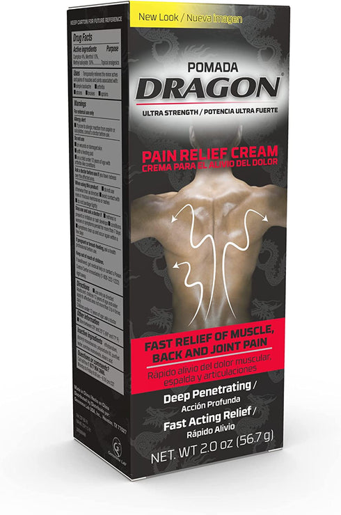 Dragon Ultra Strength Pain Relief Cream for Muscle, Back and Joint Pain Cream, 2 Ounce