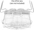 CONCORD 12" Stainless Steel Canning Rack. Holds 8 Pint or 7 Quart Jars. No Rust, Extra Stability. FITS IN POT WITH AT LEAST 12.5" WIDTH. BULK PACKS (2 Pack)