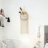OCIOLI Macrame Wall Hanging Macrame Wall Decor Boho Decor Wall Macrame with Wood Beads Decor for Bedroom Iiving Room Wedding Office Dorm Spring Decor (Beige)