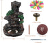 SOLEJAZZ Backflow Incense Burner Waterfall Incense Holder Mountain Tower Incense Holders, with 120 Backflow Incense Cones, 30 Incense Sticks, Home Decor Aromatcherapy Ornamen