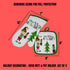 Elrene Home Fashions Elf Naughty or Nice Oven Mitt and Pot Holder Gift Set of 2, 7 in x 13 8 in x 8, Multi
