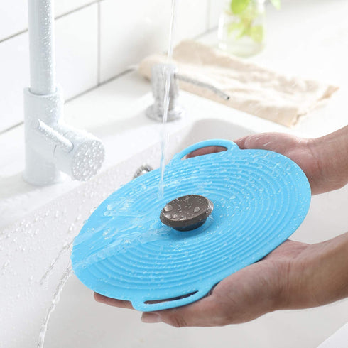 Silicone Lids, GUANCI Set of 6 Reusable Silicone Bowl Lids Reusable Suction Lids Microwave Covers Food Storage Cover Food-grade grip fits Cups, Bowls, Plates, Pots, Fridge Dishwasher Safe