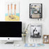 Superbpag Wall File Holder Hanging Folder Document Organizer Metal Chicken Wire Wall Mount Magazine Rack Mail Sorter for Home Office and Entryway, White