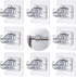 Curtain Rod Bracket No Drilling, 8 PCS Self Adhesive Curtain Rod Holder Fixing Holders Rods Hanger Curtain Pole Wall Brackets Towel Rod Hooks for Home Bathroom and Hotel Use