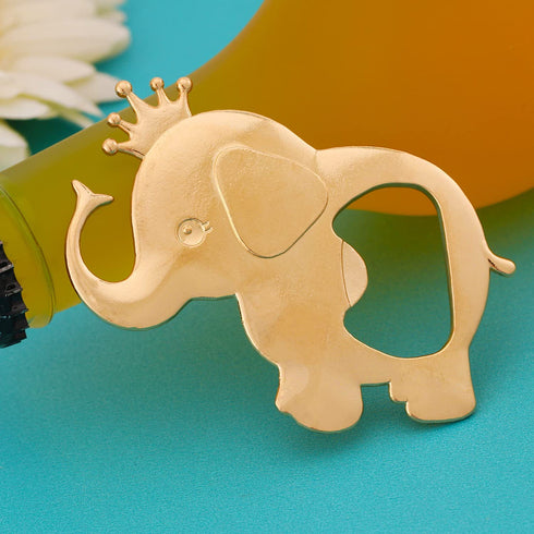 16 Pack Elephant Theme Baby Showers Party Favors Bottle Opener Party Favor for Guests Elephant Bottle Opener Girl Baby Shower Souvenirs Birthday Bridal Shower Wedding Favor Gift (Blue, 16)