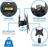 Mount-It! Locking TV Wall Mount, Full Motion TV Mount with Anti-Theft Lockable Quick Release VESA Head, Fits VESA 100, 200 and 400, 44 Lbs Capacity