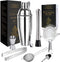 LIVEHITOP Cocktail Shaker Set, Stainless Steel Bartending Kit Valentines' Day Gifts with 25 oz Martini Shaker, Jigger, Strainer, Mixing Spoon, Muddler, Recipe, Professional Bar Tools Him Her