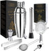 LIVEHITOP Cocktail Shaker Set, Stainless Steel Bartending Kit Valentines' Day Gifts with 25 oz Martini Shaker, Jigger, Strainer, Mixing Spoon, Muddler, Recipe, Professional Bar Tools Him Her