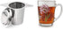 Yoassi Extra Fine 18/8 Stainless Steel Tea Infuser Mesh Strainer with Large Capacity & Perfect Size Double Handles for Hanging on Teapots, Mugs, Cups to Steep Loose Leaf Tea and Coffee (2 Pack)