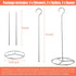 6 Pieces Stainless Steel Vertical Skewer Set, (2x15''Skewers,2x9˜™Spikes& 2x6.25˜™Bases), Multifuntion Barbecue Spike& Poultry Hanger Set for Webber,Bronco, Pit Barrel,Green Egg Smoker,etc