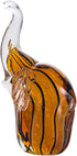 LONGWIN Hand Blown Art Glass Sculpture Glass Elephant Animal Figurine Home Decoration Ornament